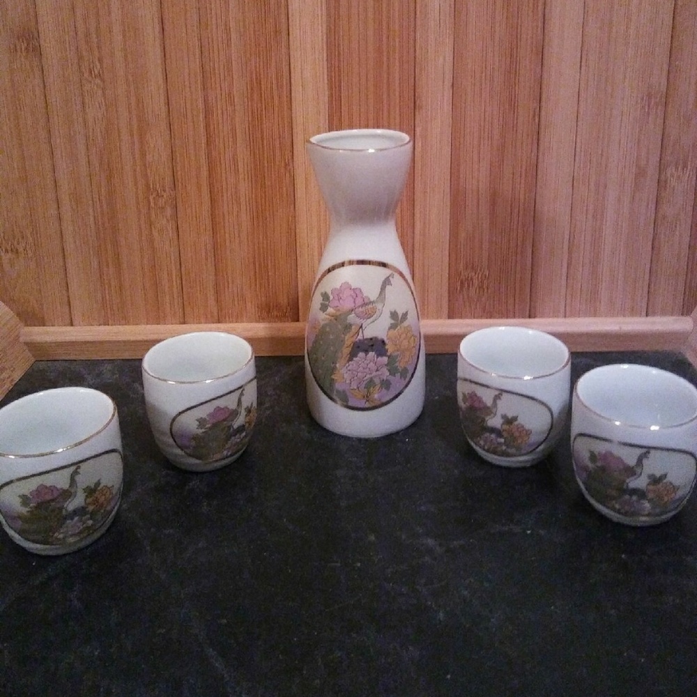 Vintage Japanese Sake Set